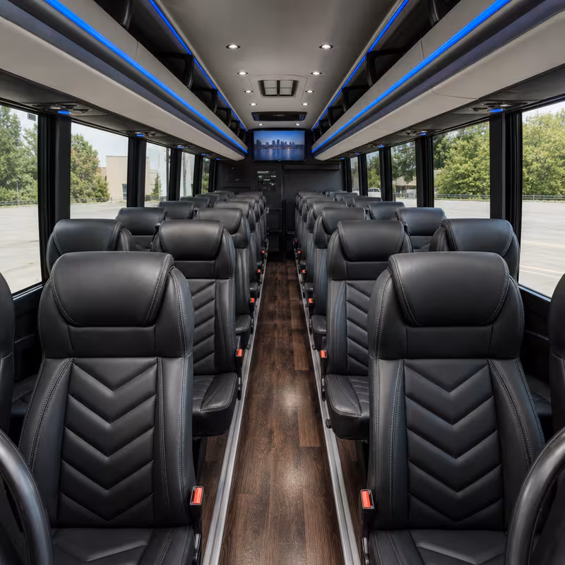 15-35 Passenger Minibus Interior