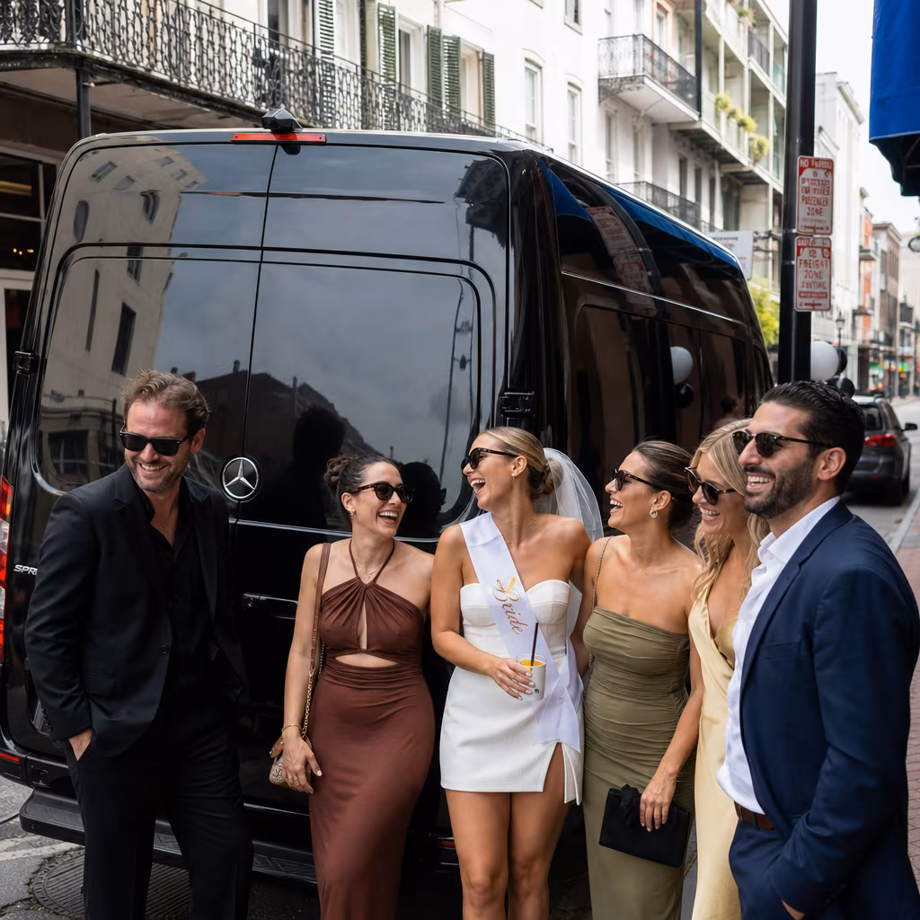 Bachelor and bachelorette party bus