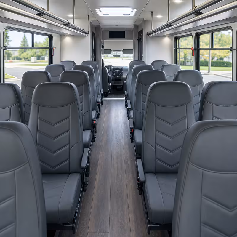 15-35 Passenger Minibus Interior