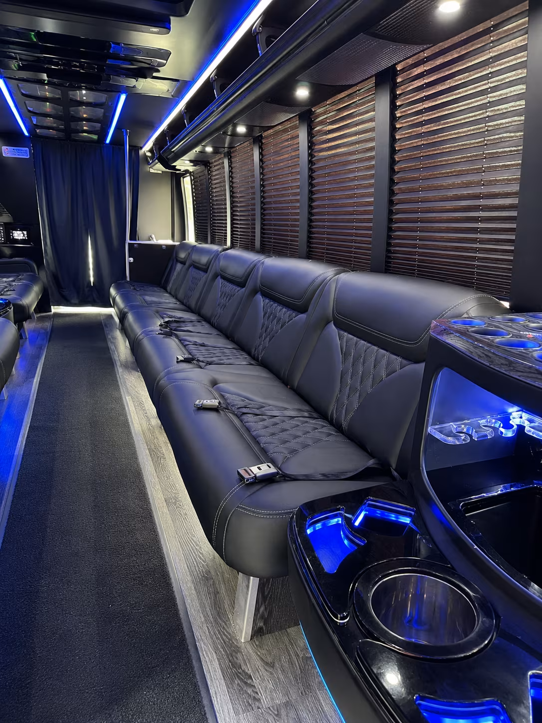New Orleans Birthday, Sweet 16, & Quinceañera Transportation party bus exterior