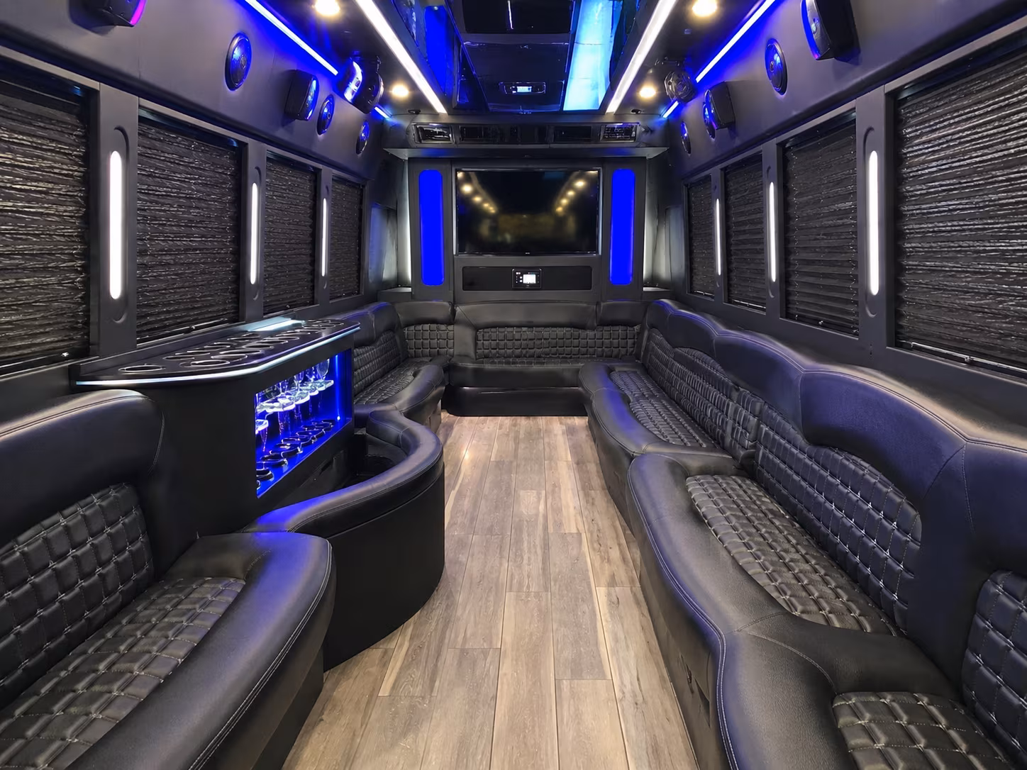 New Orleans Birthday, Sweet 16, & Quinceañera Transportation party bus exterior