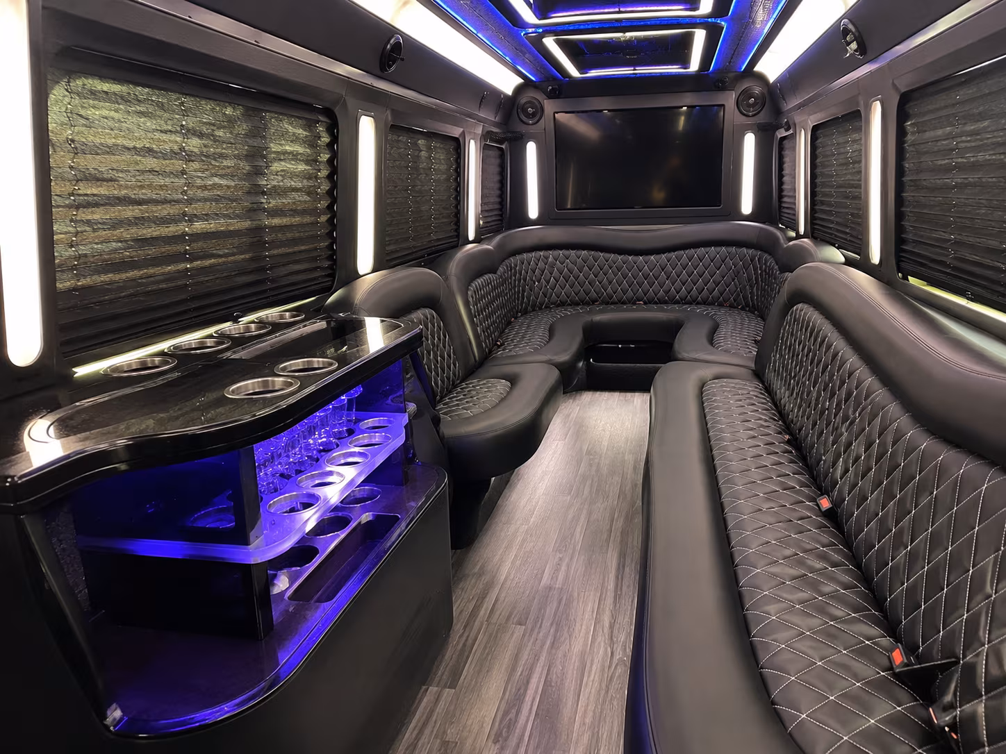 New Orleans Concert & Music Festival Transportation party bus exterior