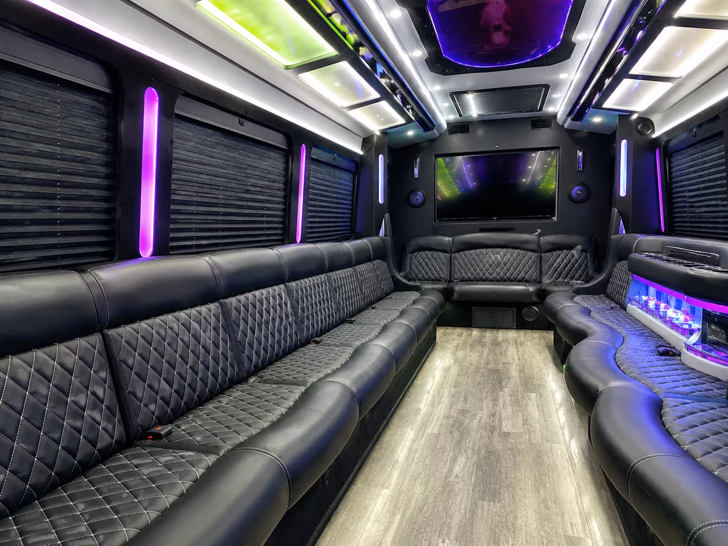 New Orleans Sporting Event Transportation party bus exterior