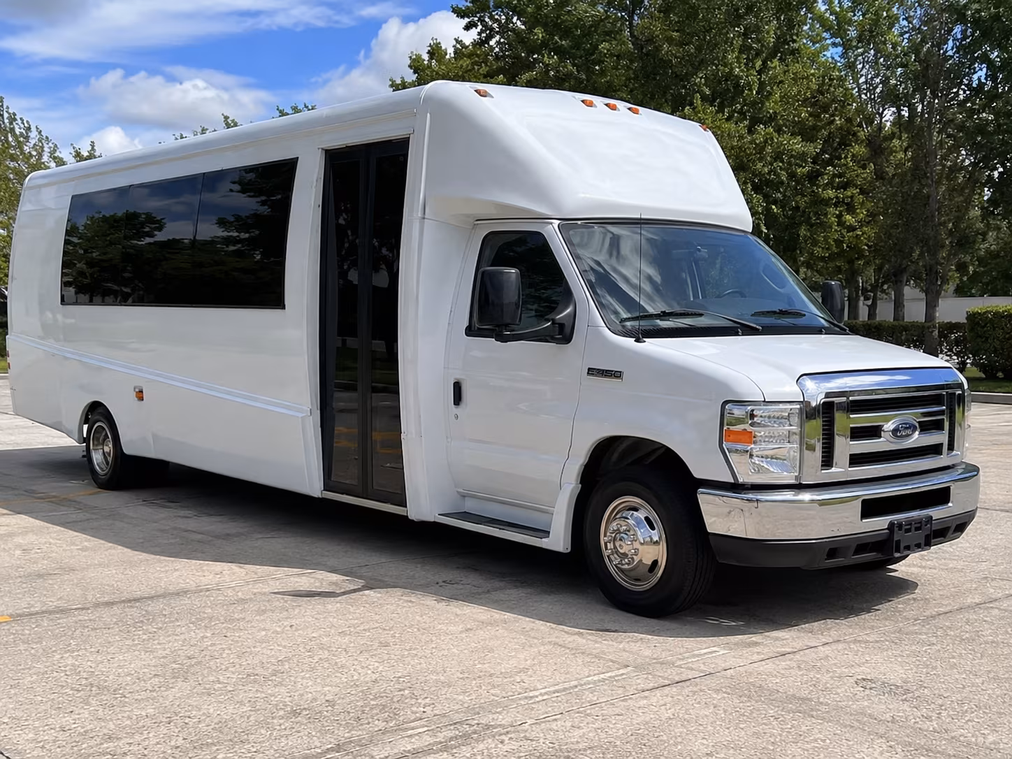 New Orleans Sporting Event Transportation party bus exterior