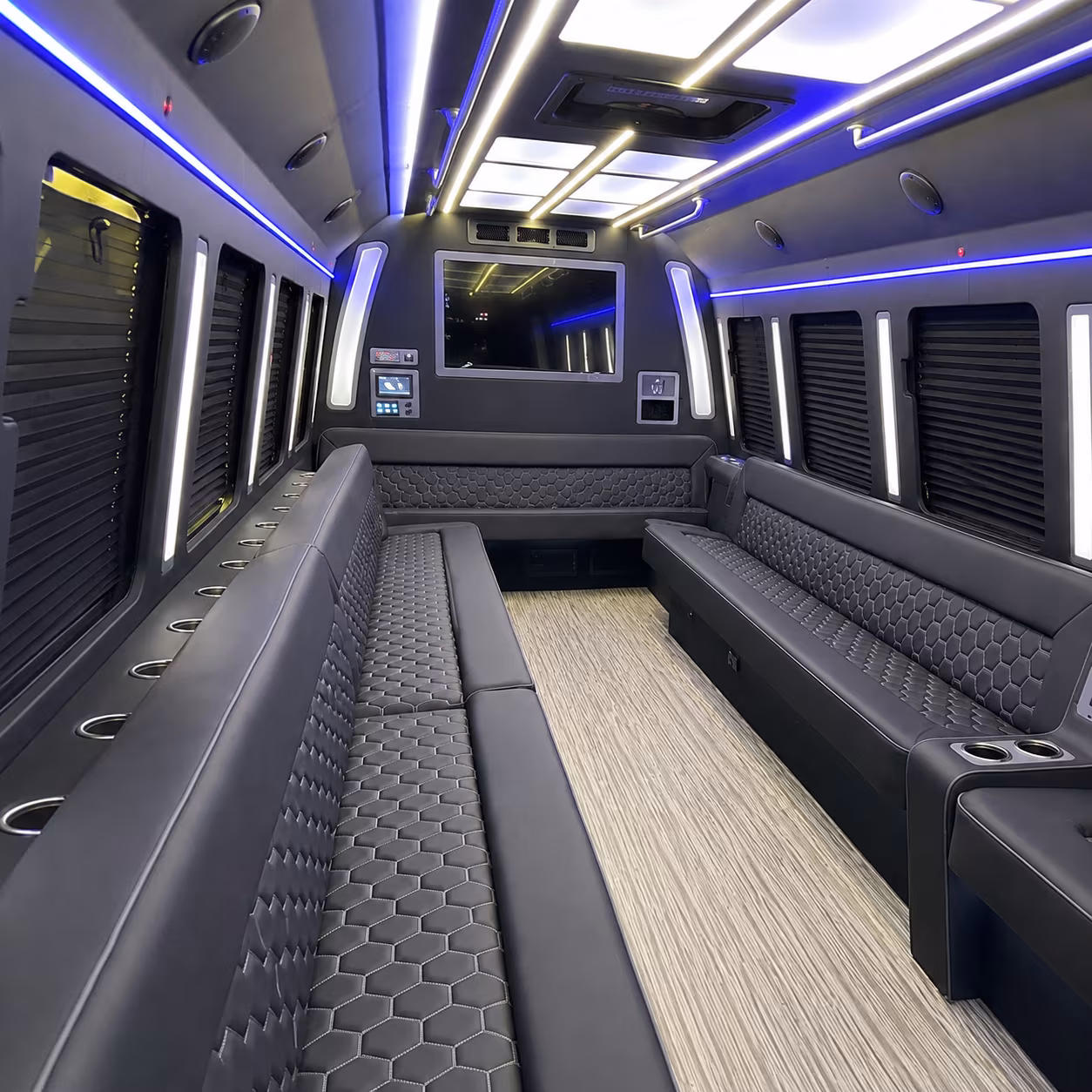 New Orleans Wedding Transportation party bus exterior