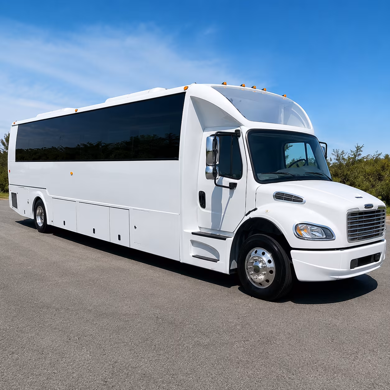 New Orleans Wedding Transportation party bus exterior