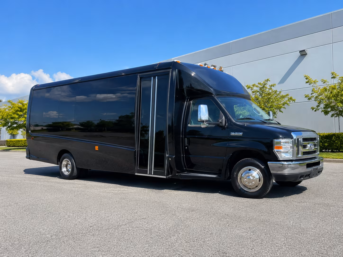 New Orleans Wedding Transportation party bus exterior