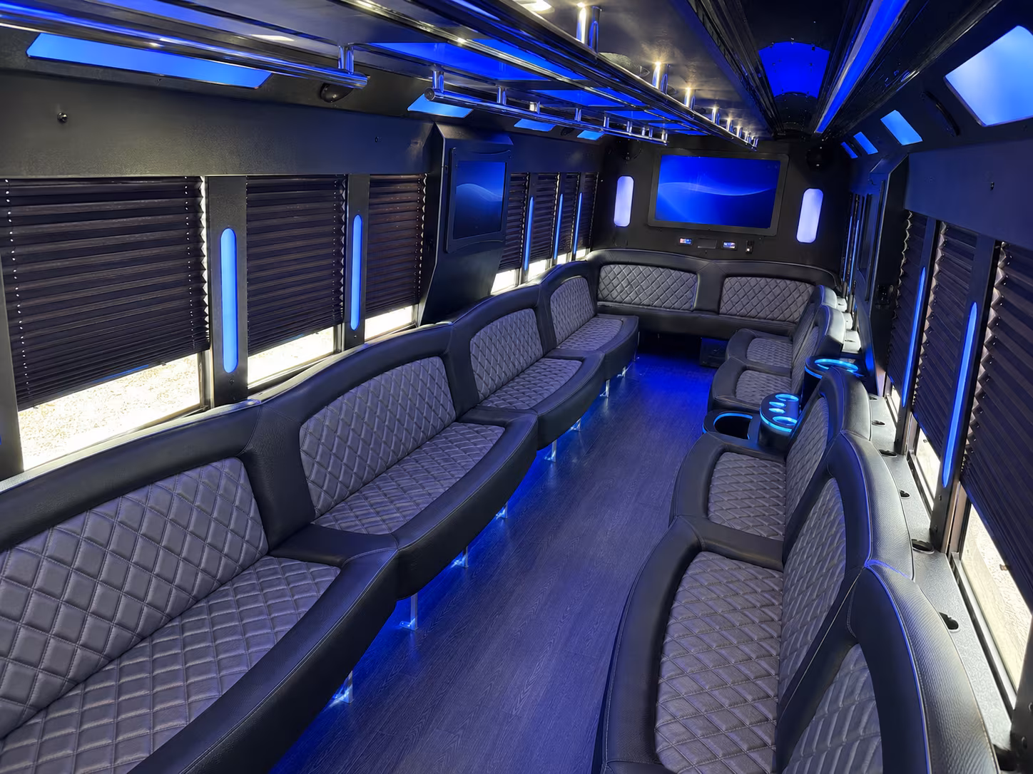 New Orleans Wedding Transportation onboard seating