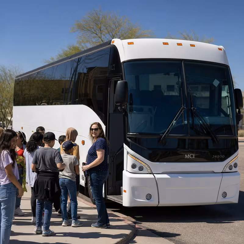 Black Mercedes Sprinter van staged for an New Orleans School Transportation group