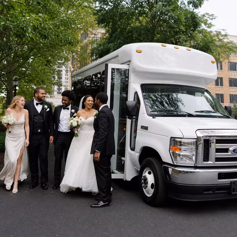New Orleans Wedding Transportation fleet vehicle